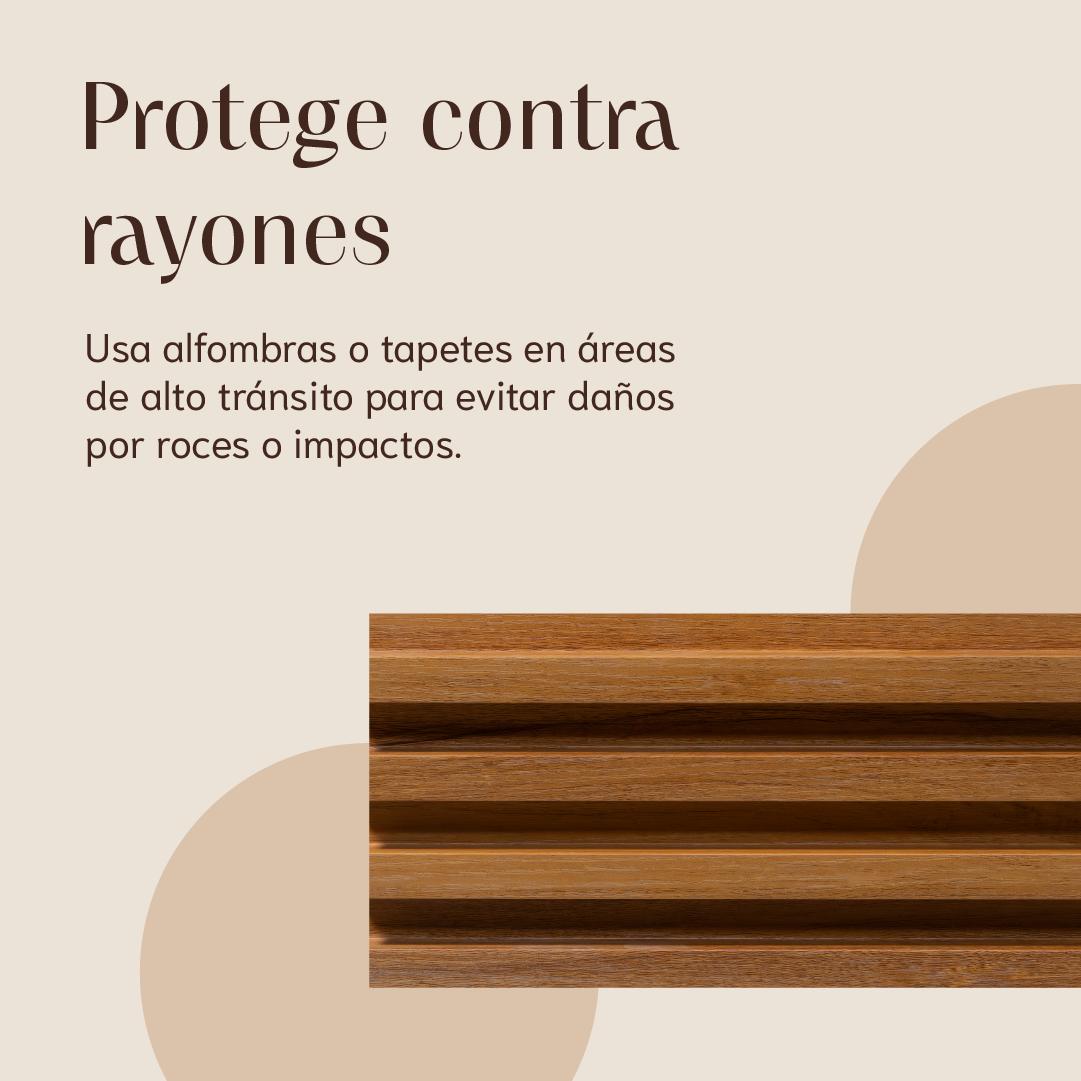 Consejo sobre proteger el lambrín contra rayones